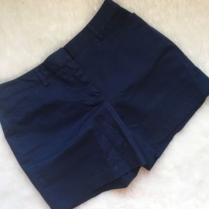 Lands End Chino Short Mid Rise Navy NWT